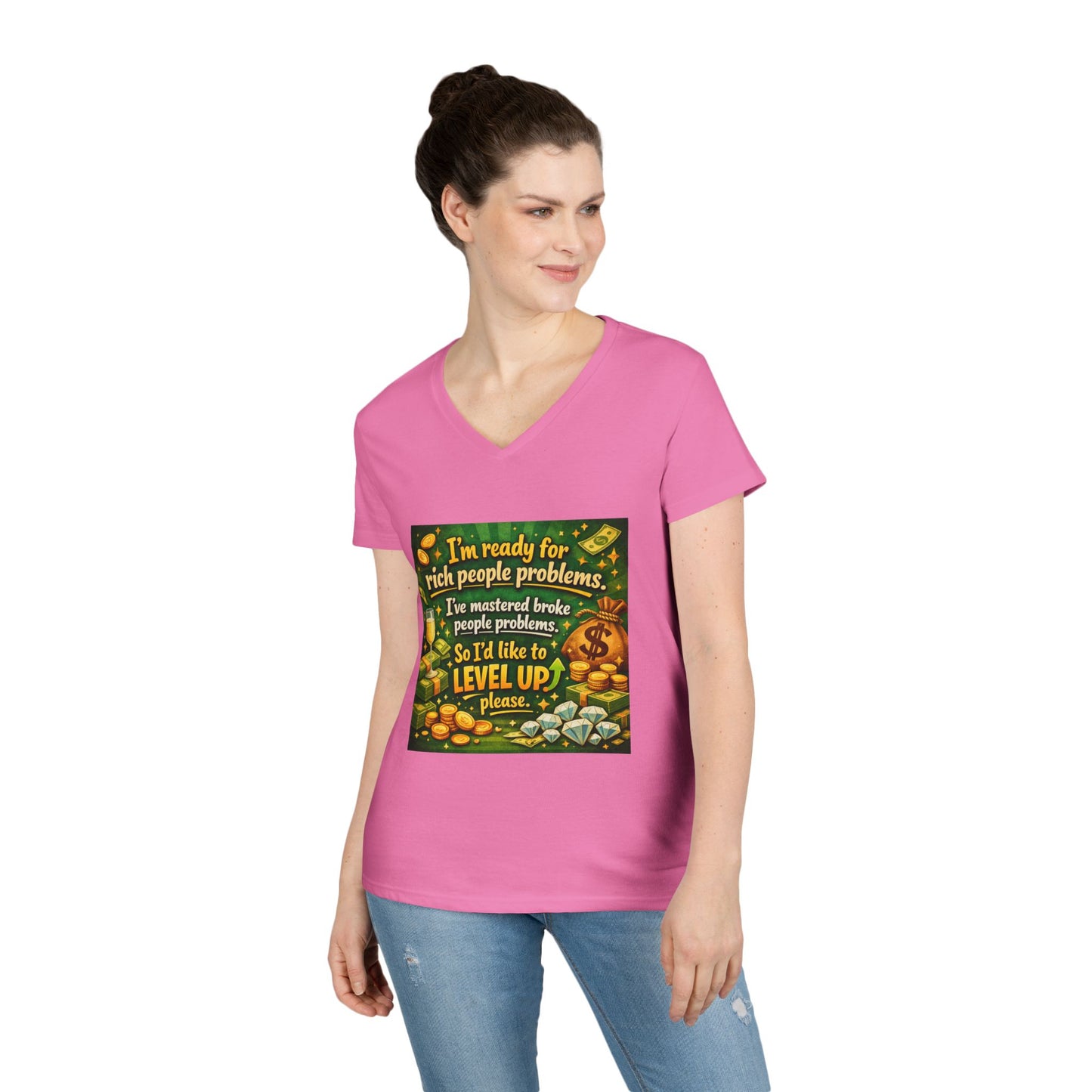 Level Up Women's V-Neck T-Shirt