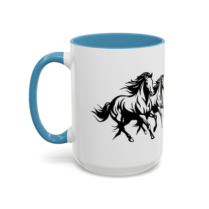 Horsin' Around 2-Tone Coffee Mug