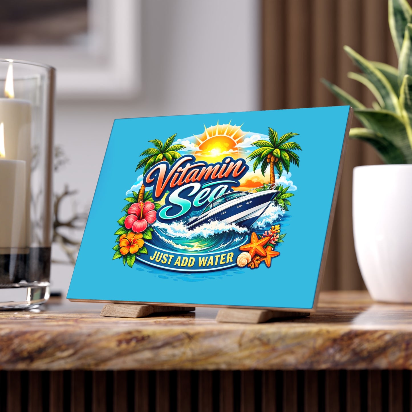 Vitamin Sea Ceramic Photo Tile