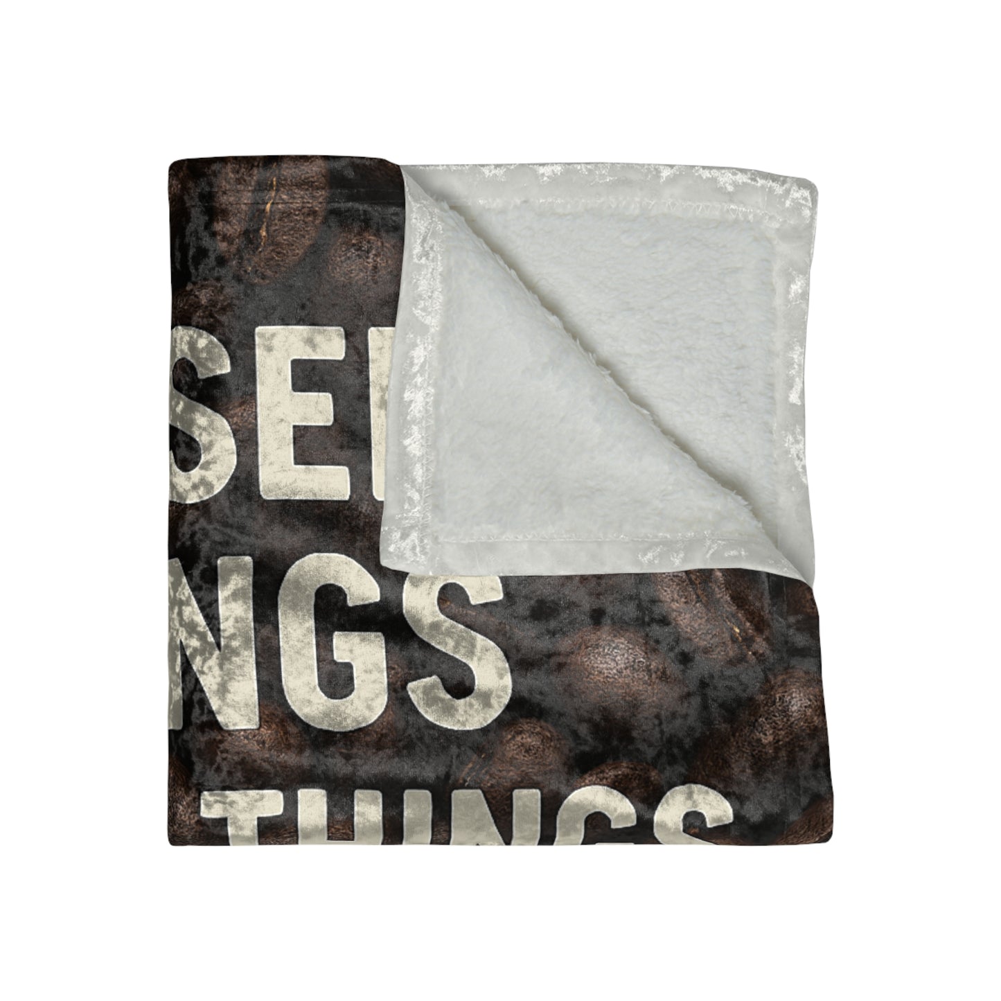 I've Seen Things Crushed Velvet Blanket