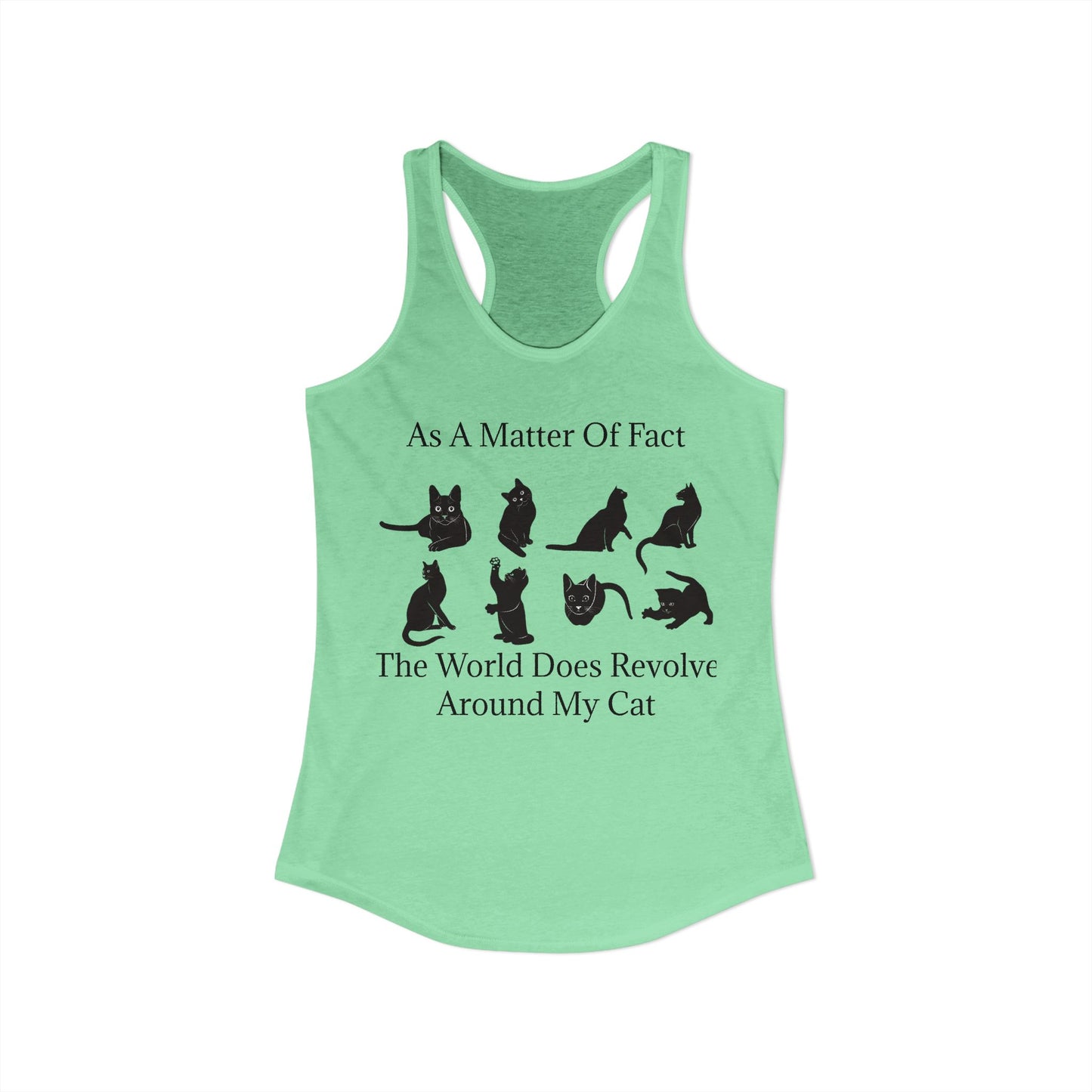 Matter Of Fact Cat Women's Racerback Tank