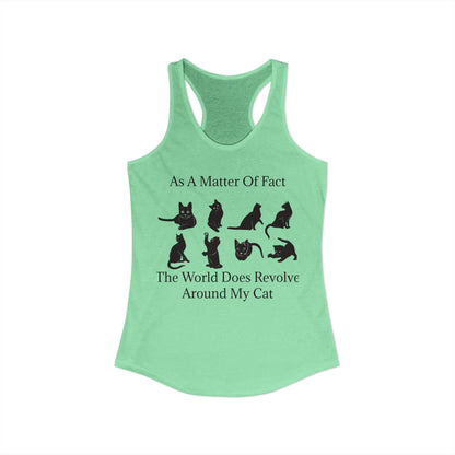 Matter Of Fact Cat Women's Racerback Tank