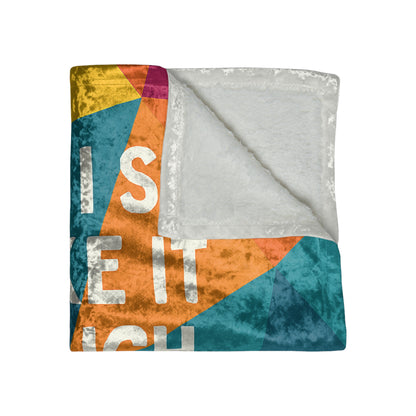 Like It Rough Crushed Velvet Blanket