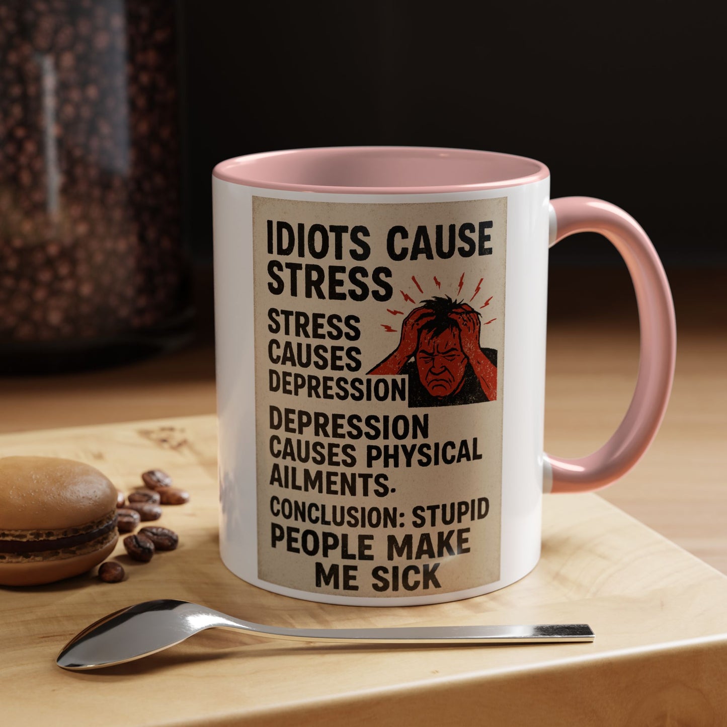 Stupid People 2-Tone Coffee Mug
