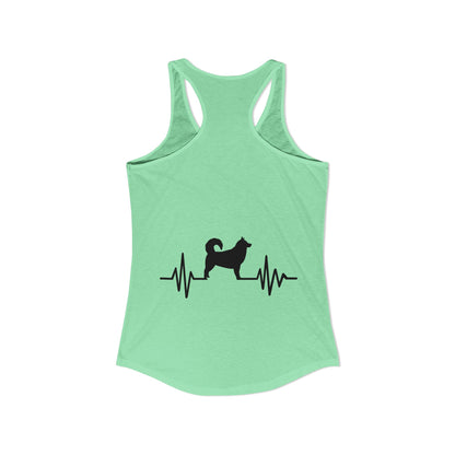 My Heart Beats For Malamutes Women's Racerback Tank
