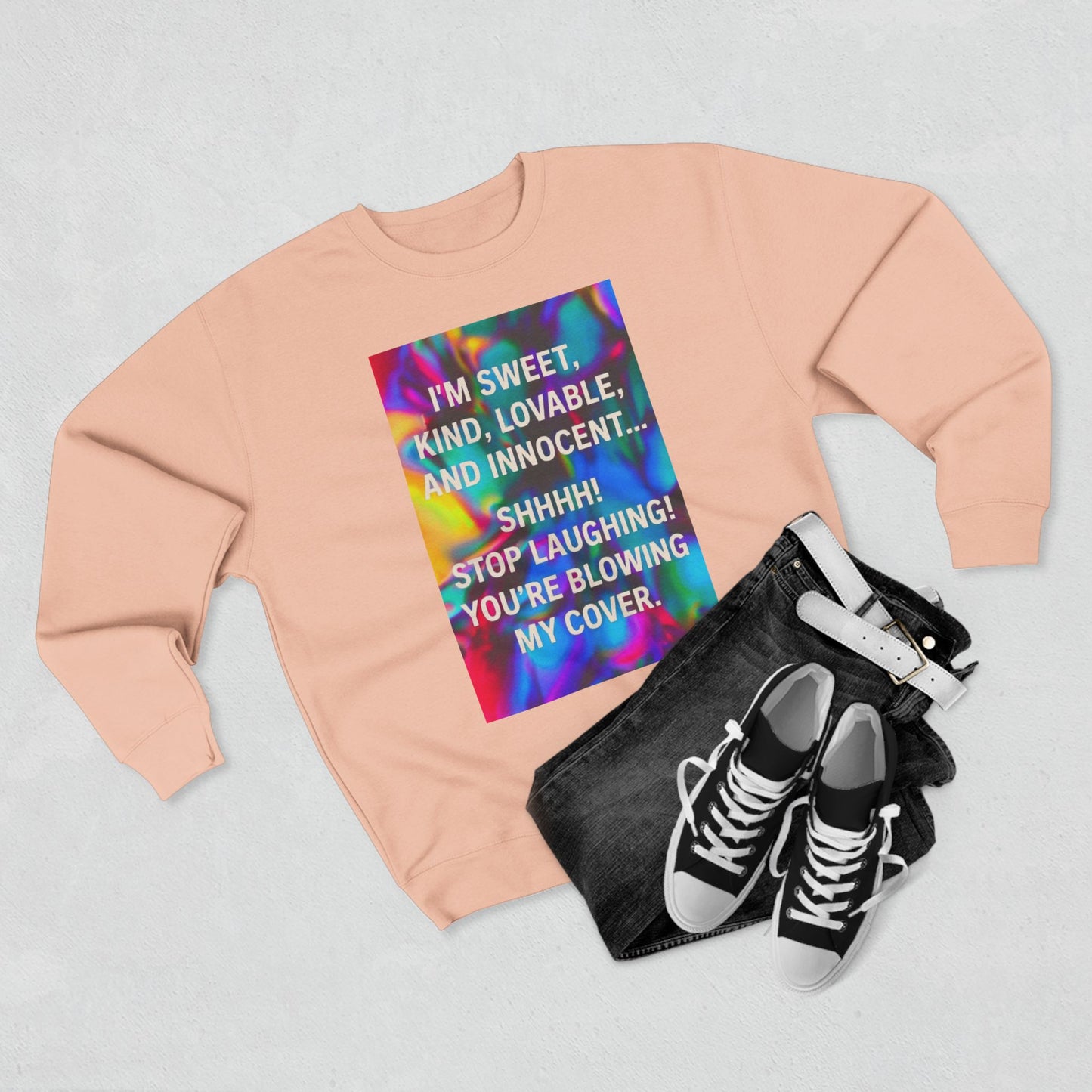 Blowing My Cover Unisex Crewneck Sweatshirt