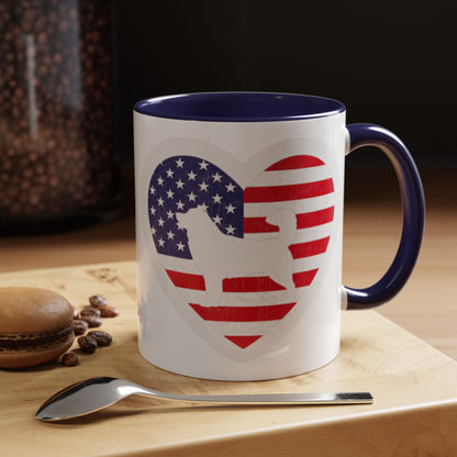 Malamute Flag 2-Tone Coffee Mug
