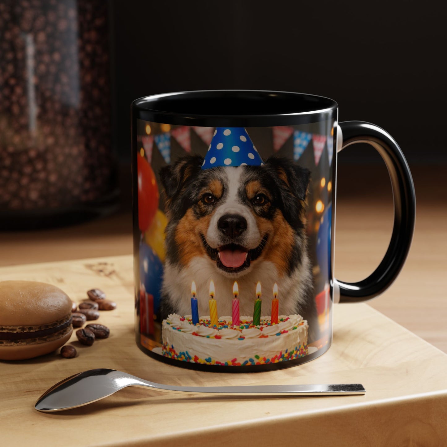 Birthday Buddy Aussie 2-Tone Coffee Mug