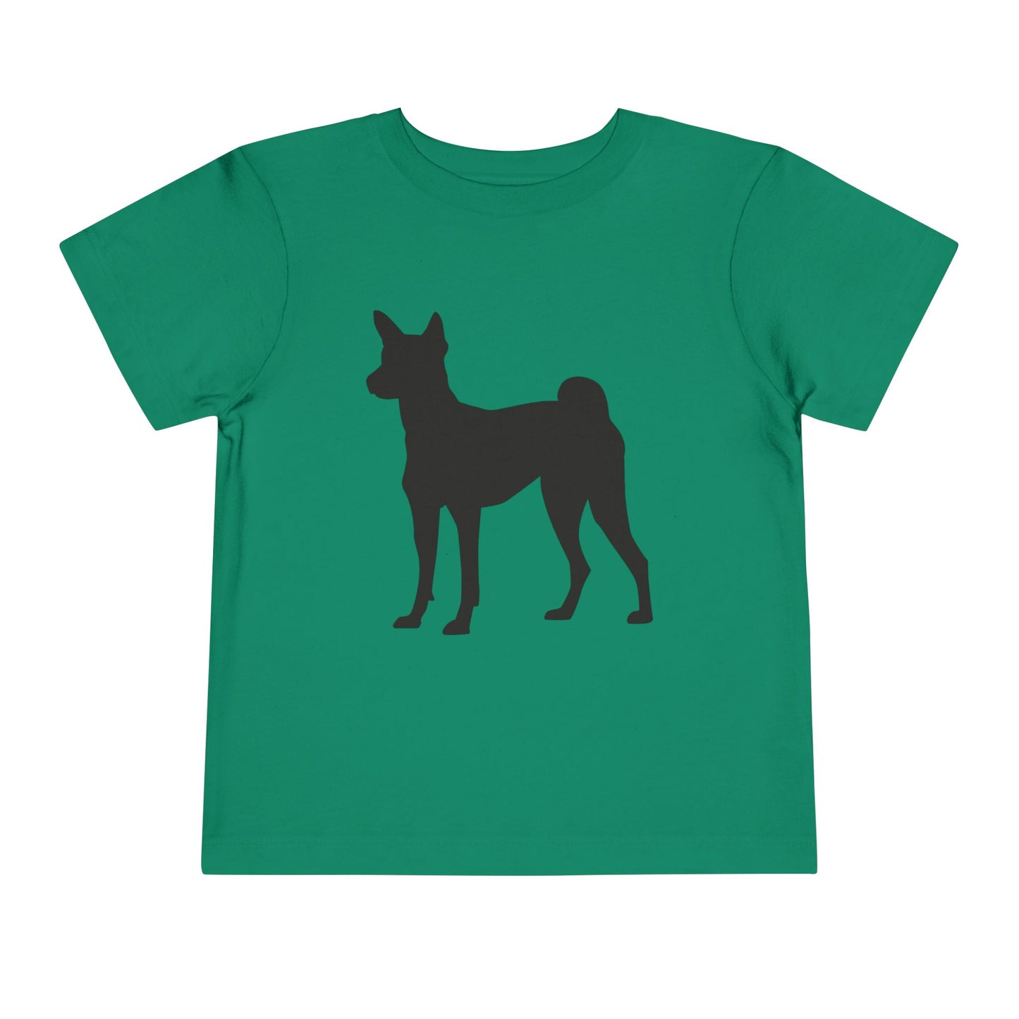 Basenji Silhouette Toddler Unisex Short Sleeve Crewneck Tee