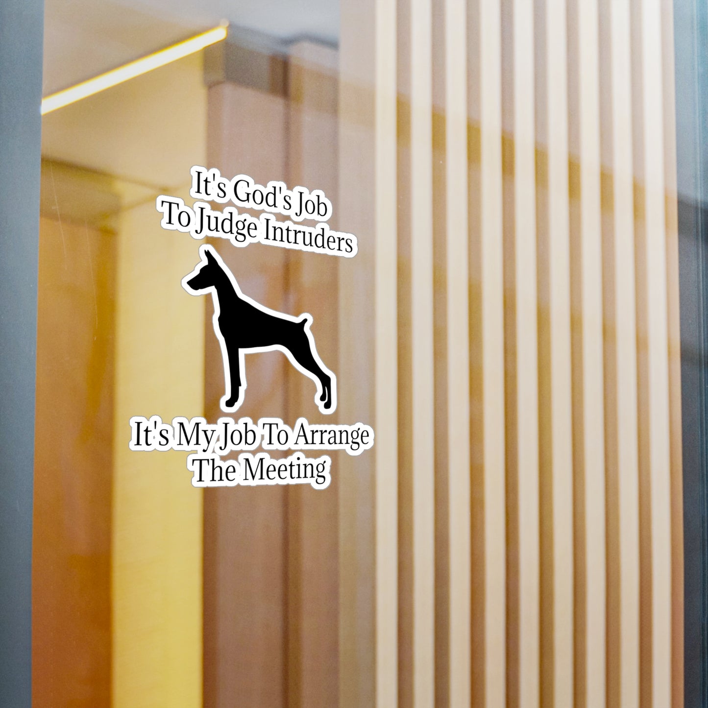 Arrange The Meeting Vinyl Decal