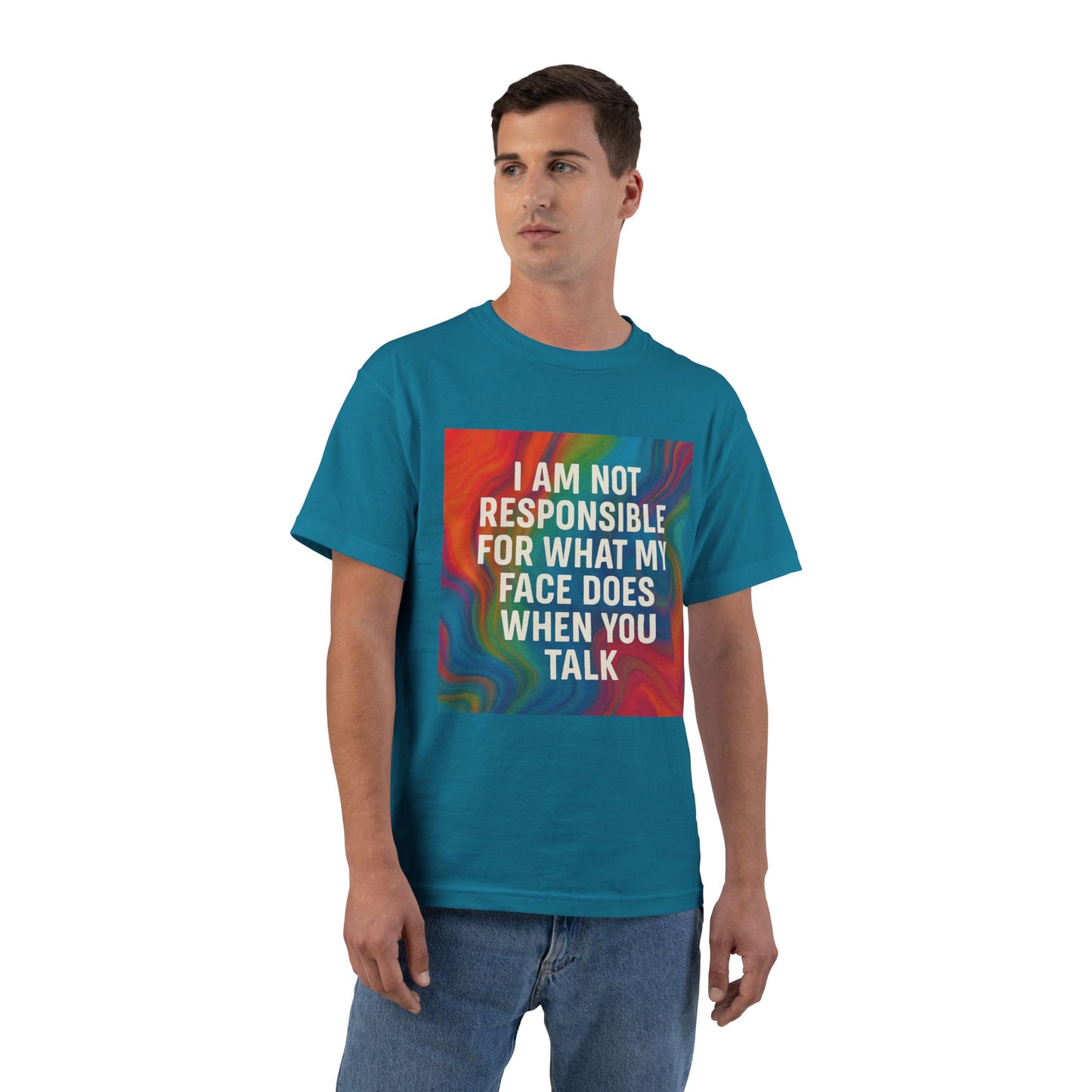 When You Talk Men's Short-Sleeve Crewneck Tee