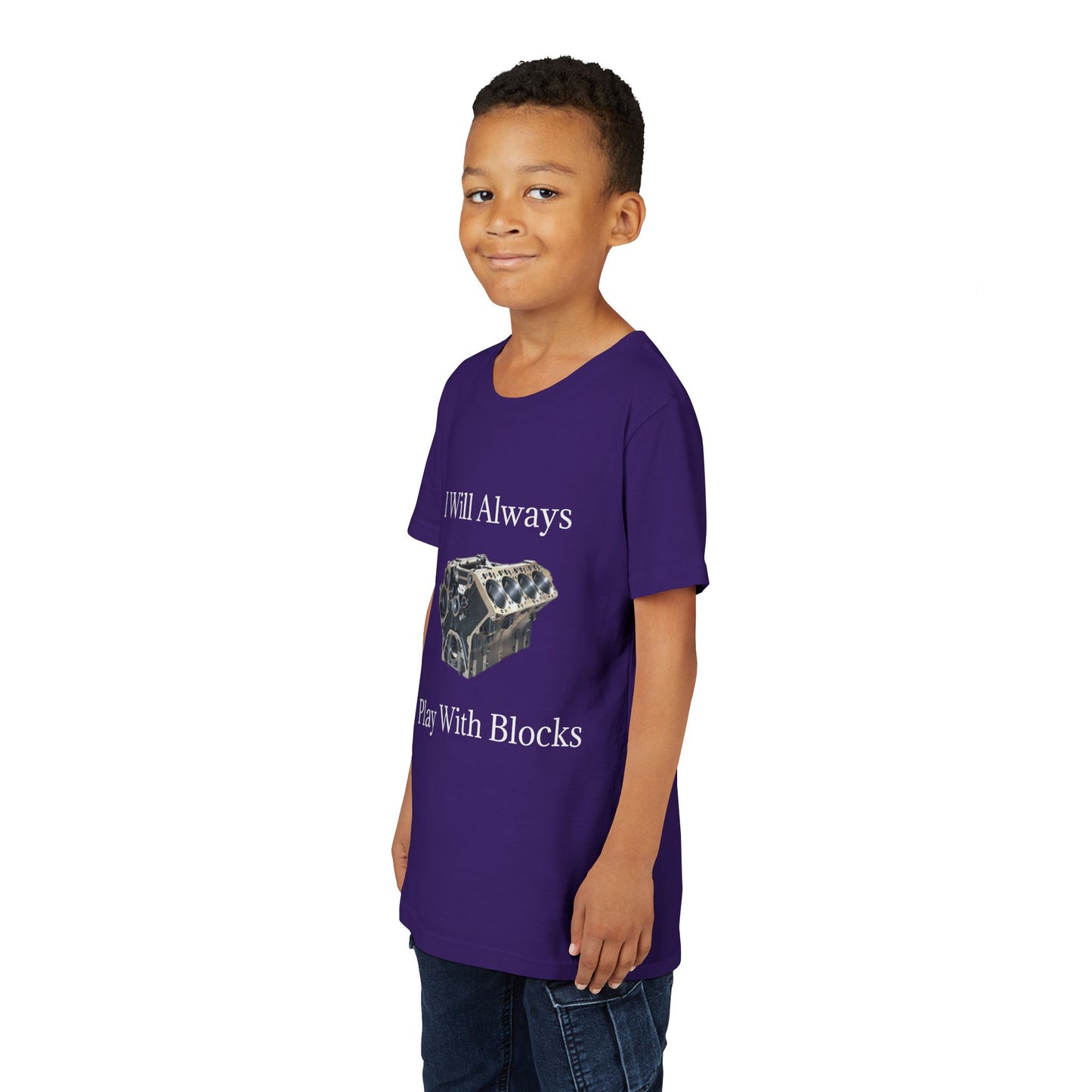 Play With Blocks Youth Unisex Short Sleeve Crewneck Tee