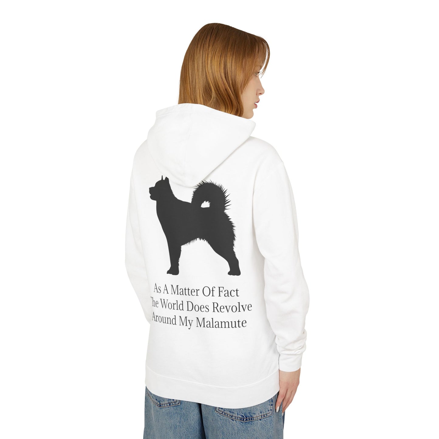 Matter Of Fact Malamute Unisex Lightweight Hoodie