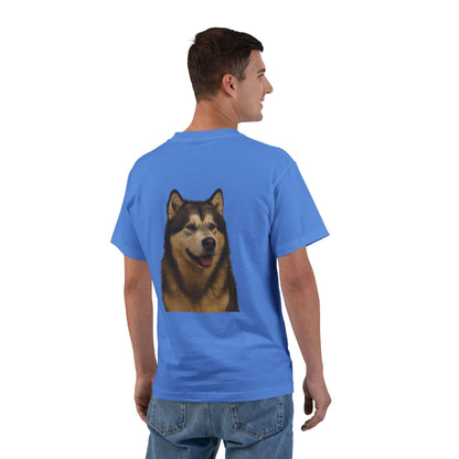 Malamute Head Men's Short-Sleeve Crewneck Tee