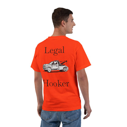 Legal H**ker Wheel Lift Tow Truck Men's Short-Sleeve Crewneck Tee
