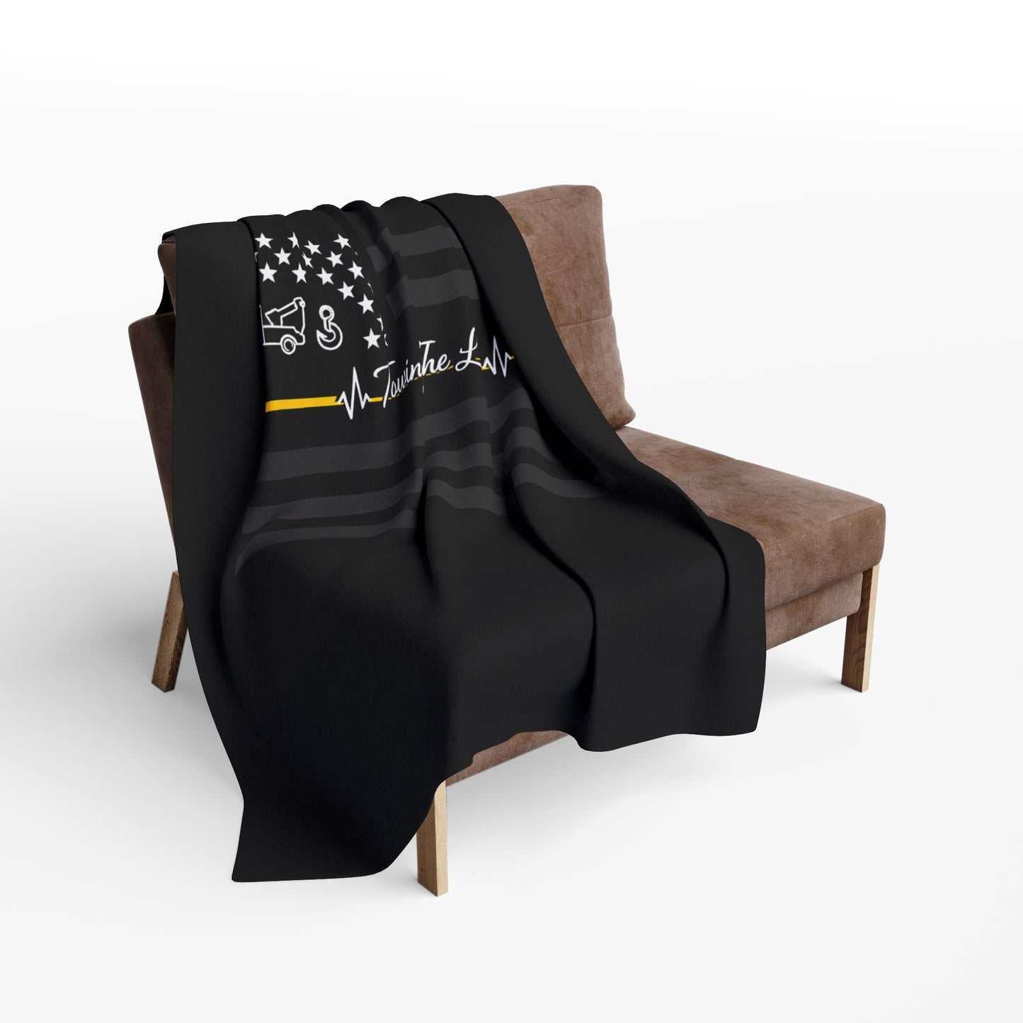 Thin Yellow Line Arctic Fleece Blanket