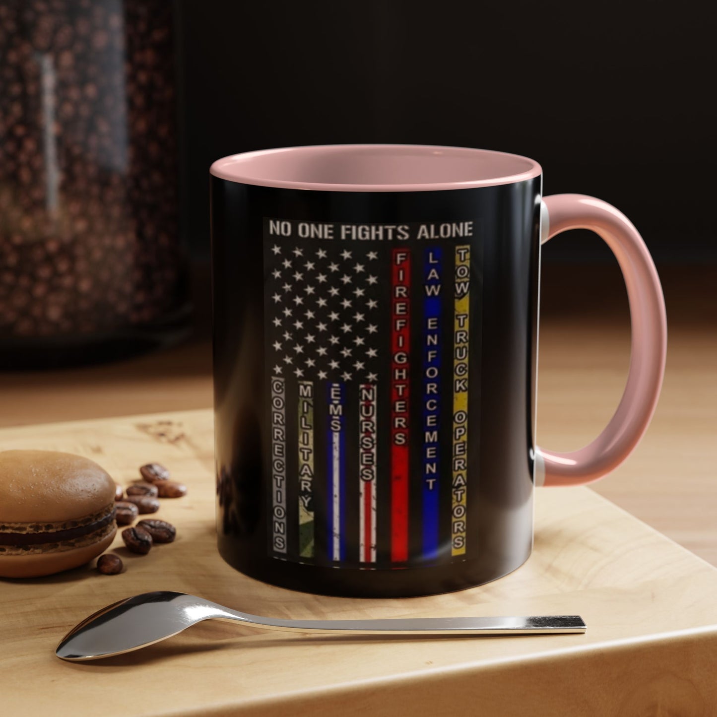 No One Fights Alone 2-Tone Coffee Mug