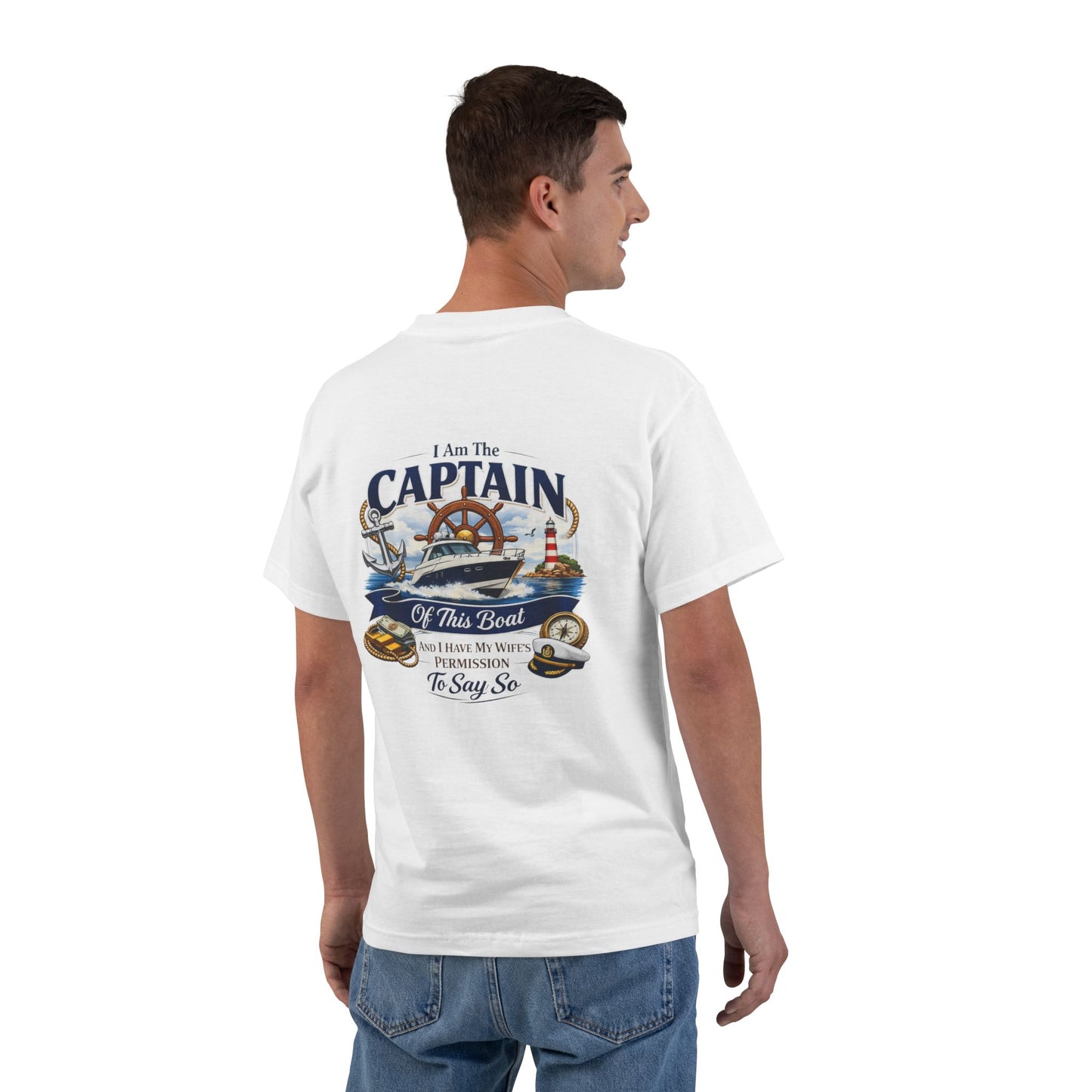 Captain Men's Short-Sleeve Crewneck Tee