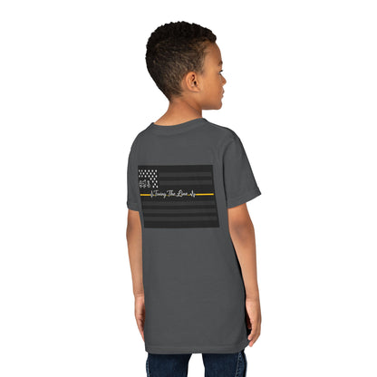 Thin Yellow Line Youth Unisex Short Sleeve Crewneck Tee