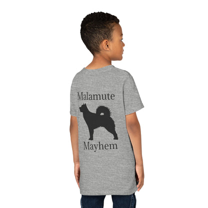 Malamute Mayhem Youth Unisex Short Sleeve Crewneck Tee