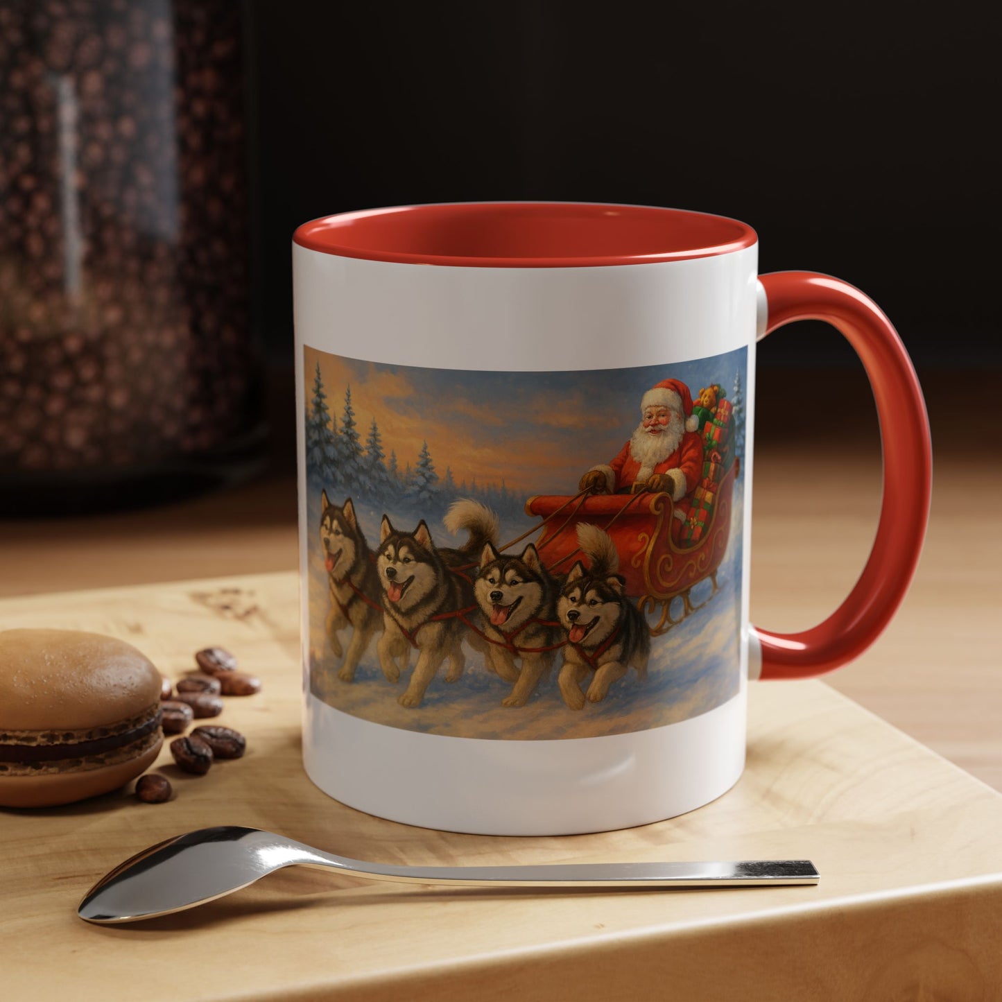 Dashing Through The Snow 2-Tone Coffee Mug