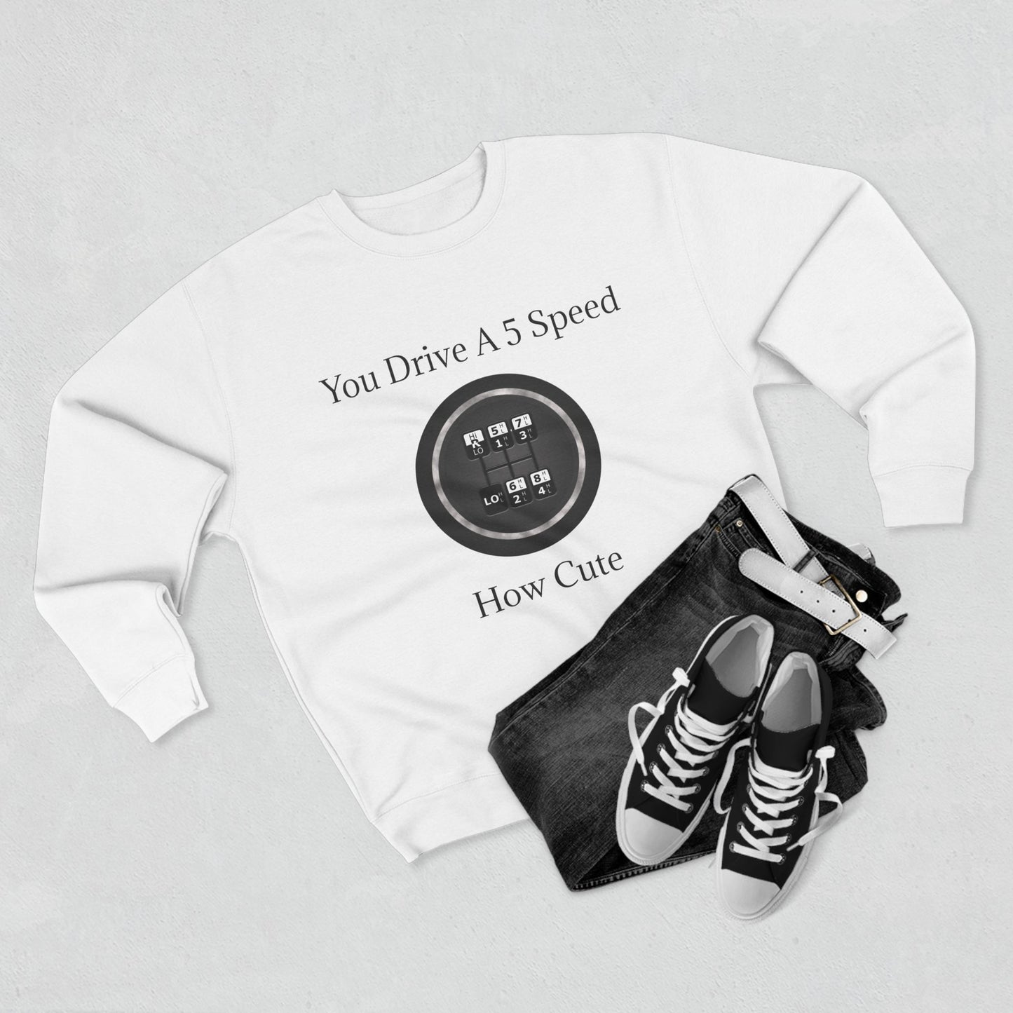 5 Speed How Cute Unisex Crewneck Sweatshirt