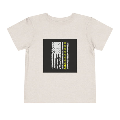 Thin Yellow Line Toddler Unisex Short Sleeve Crewneck Tee