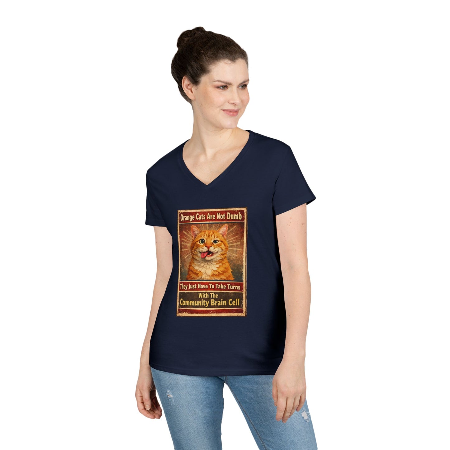 Community Brain Cell Women's V-Neck T-Shirt