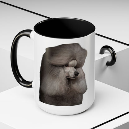 Poodle Head 2-Tone Coffee Mug