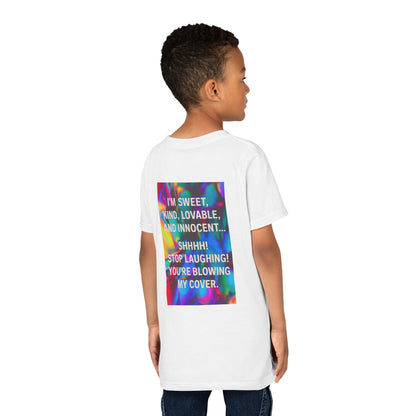 Blowing My Cover Youth Unisex Short Sleeve Crewneck Tee