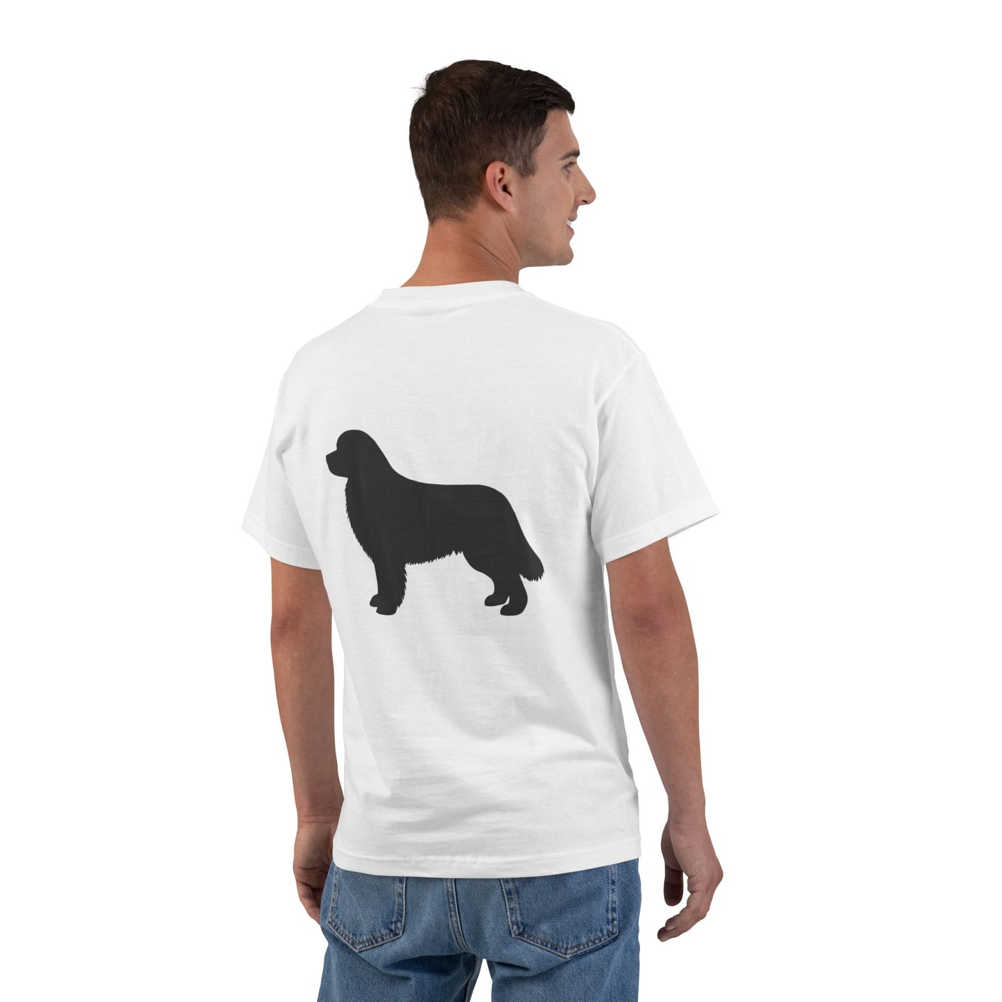 Newfie Silhouette Men's Short-Sleeve Crewneck Tee