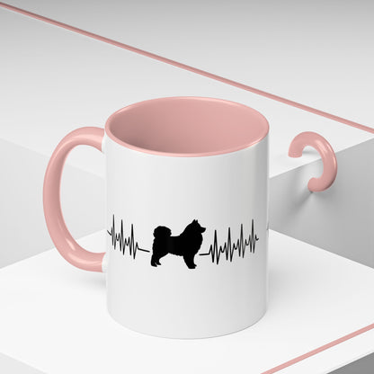 My Heart Beats For Samoyeds 2-Tone Coffee Mug