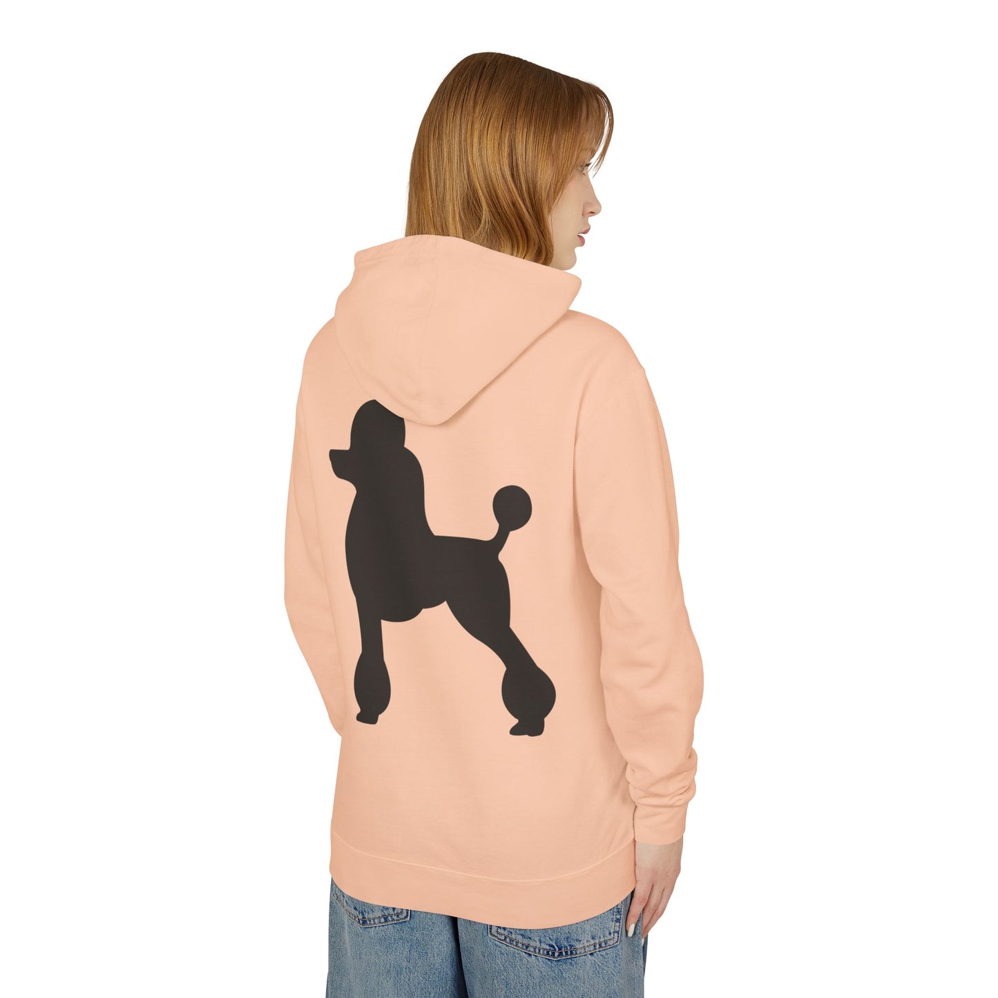 Poodle Silhouette Unisex Lightweight Hoodie