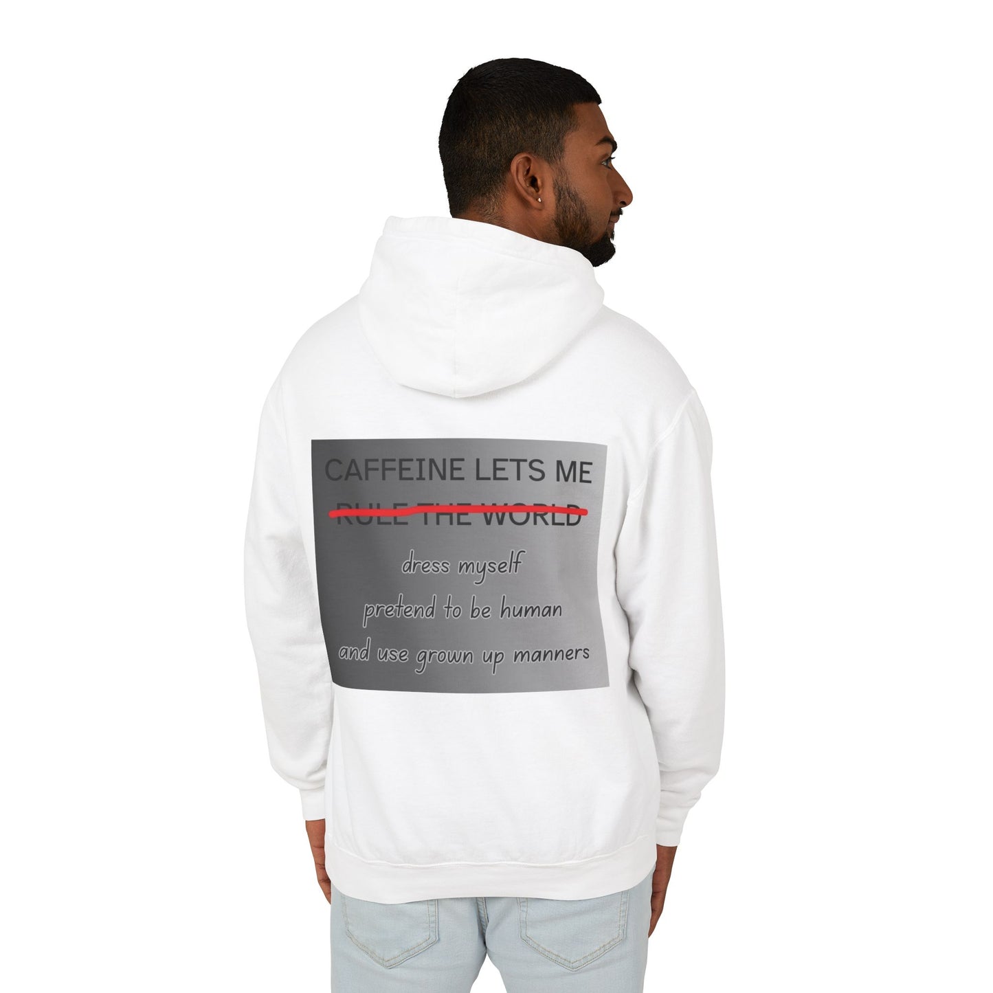Caffiene Lets Me Unisex Lightweight Hoodie