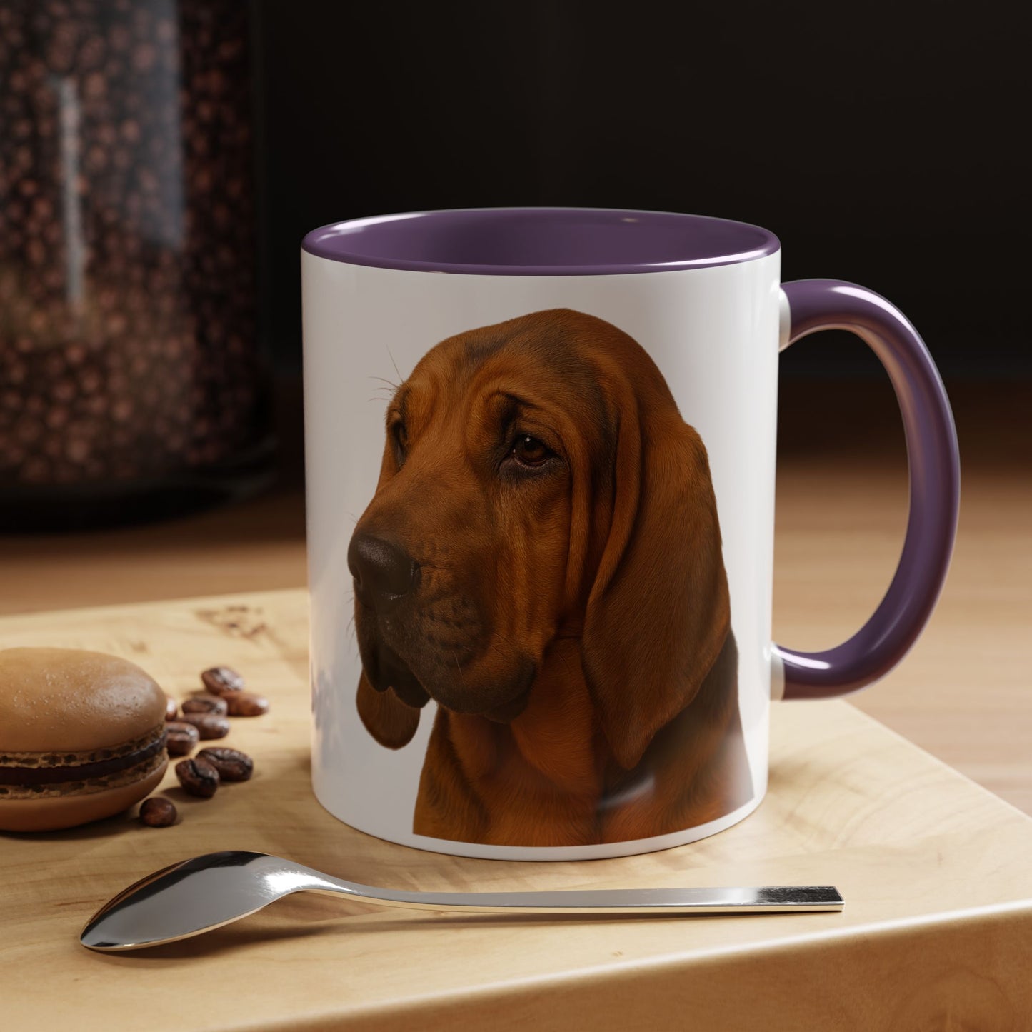 Bloodhound Head 2-Tone Coffee Mug