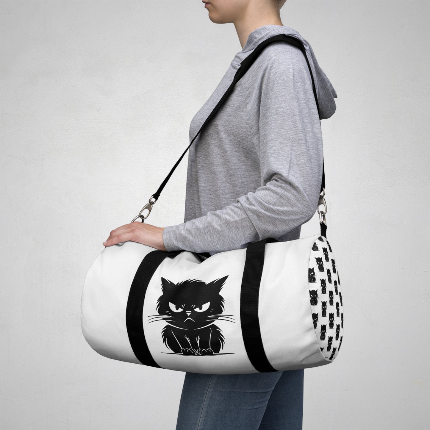 Angry Cat Duffel Bag