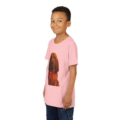 Cupid's Companion Bloodhound Youth Unisex Short Sleeve Crewneck Tee