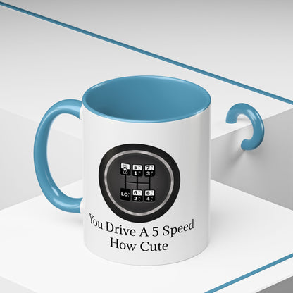 5 Speed How Cute 2-Tone Coffee Mug