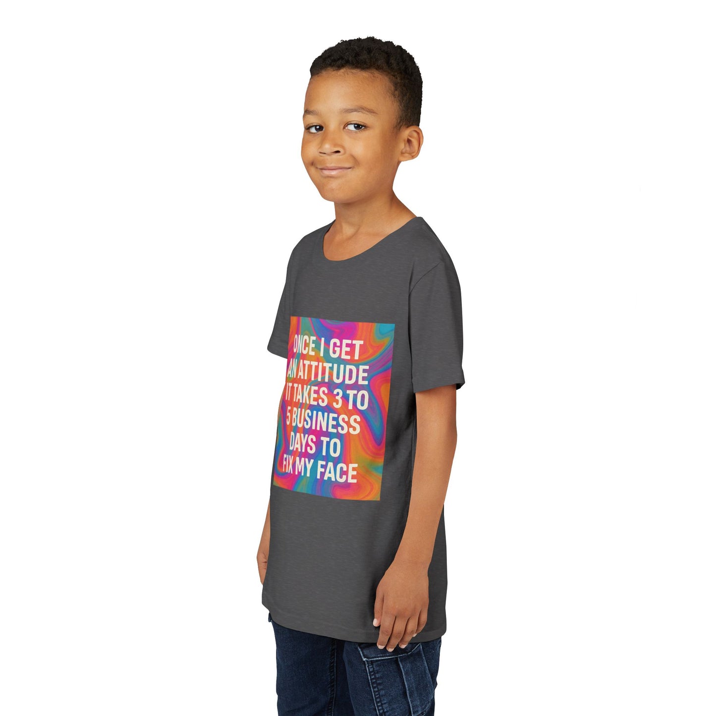 Fix My Face Youth Unisex Short Sleeve Crewneck Tee