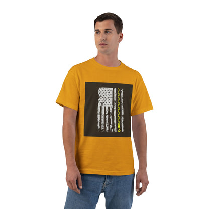 Thin Yellow Line Men's Short-Sleeve Crewneck Tee