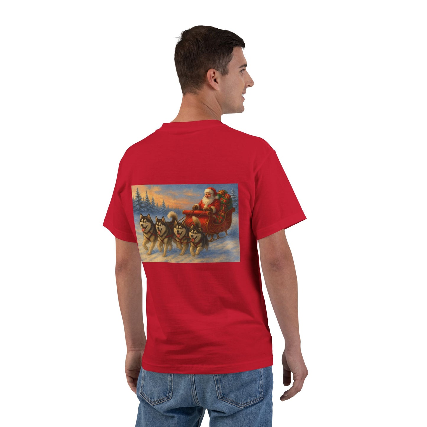 Dashing Through The Snow Men's Short-Sleeve Crewneck Tee
