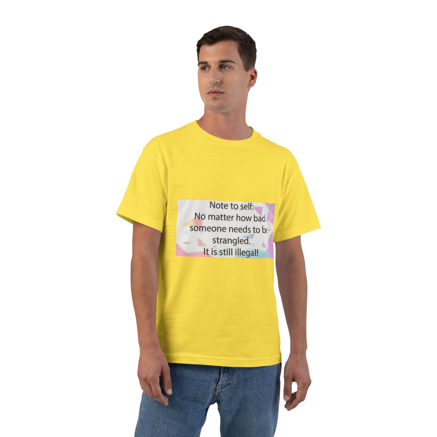 Note To Self Men's Short-Sleeve Crewneck Tee