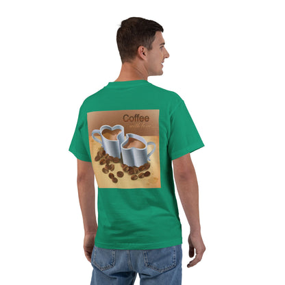 Coffee With Love Men's Short-Sleeve Crewneck Tee
