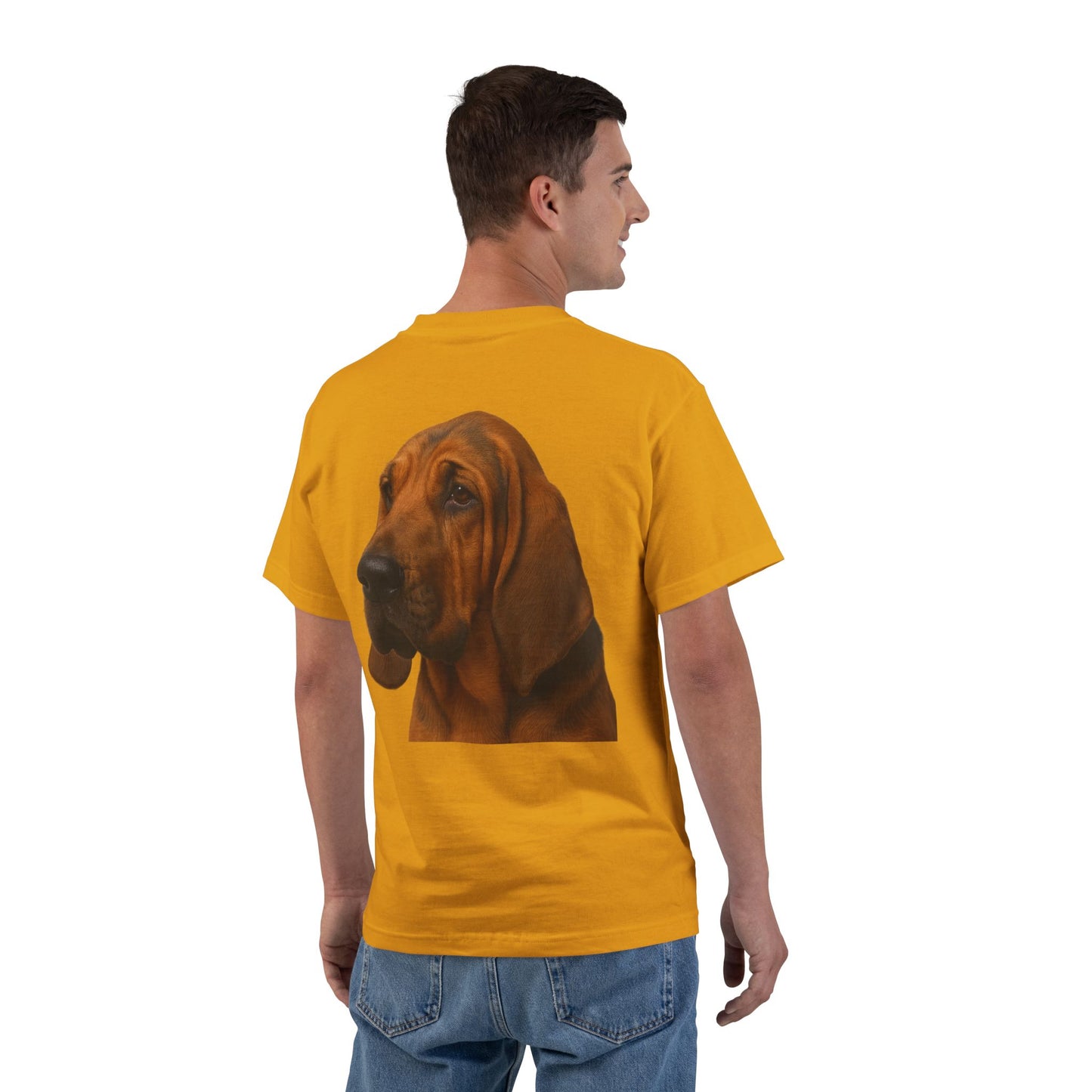 Bloodhound Head Men's Short-Sleeve Crewneck Tee