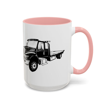 Flatbed Tow Truck 2-Tone Coffee Mug