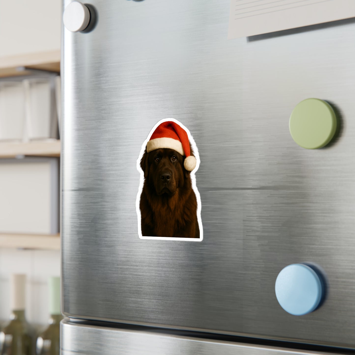 Santa Paws Newfie Vinyl Decal