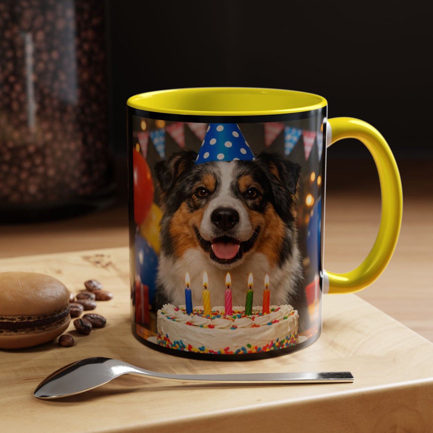 Birthday Buddy Aussie 2-Tone Coffee Mug