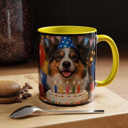 Birthday Buddy Aussie 2-Tone Coffee Mug