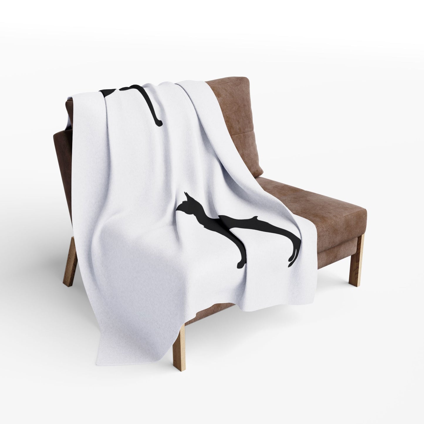 Doberman Silhouette Arctic Fleece Blanket