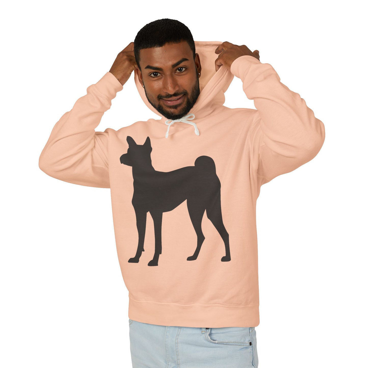 Basenji Silhouette Unisex Lightweight Hoodie